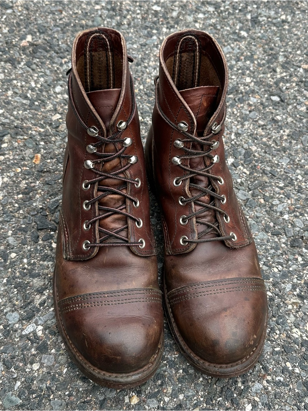 Red Wing Iron Ranger Men’s 6” Amber Harness Leather Boots 🥾 Older Version